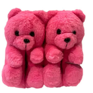 Love 83 Teddy Bear Slippers Women’s Size L 9/10 NWT